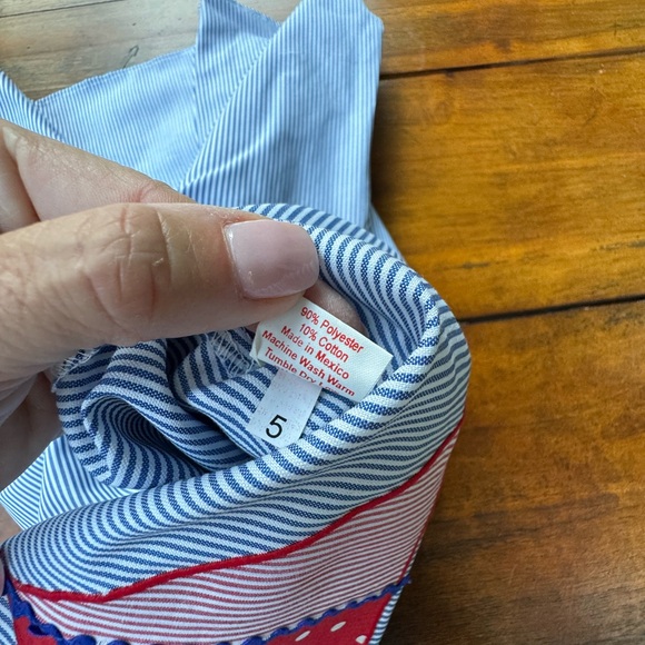 4th of July summer sundress by Mary James Size 6 sailboat Red / White / Blue - Picture 5 of 5